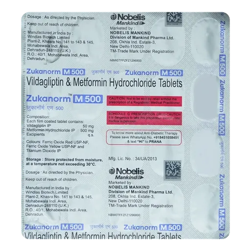 zukanorm m 500mg tablet 20's